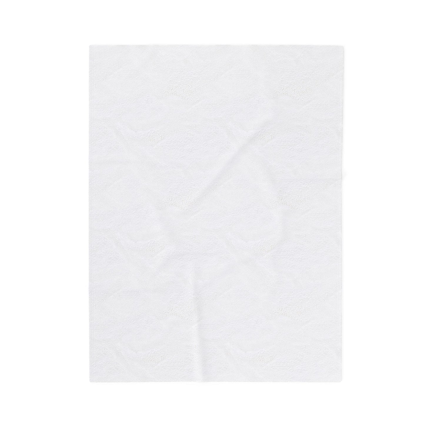 Velveteen Plush Blanket with Retro Polish Floral Design