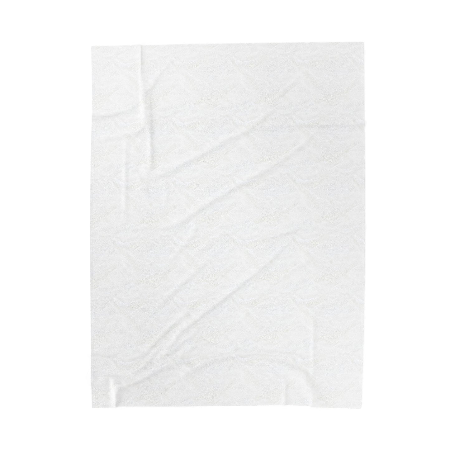 Velveteen Plush Blanket with Retro Polish Floral Design