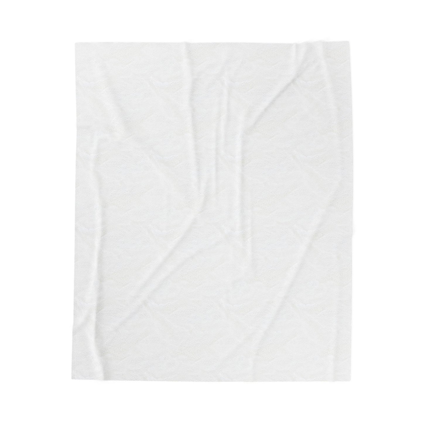 Velveteen Plush Blanket with Retro Polish Floral Design