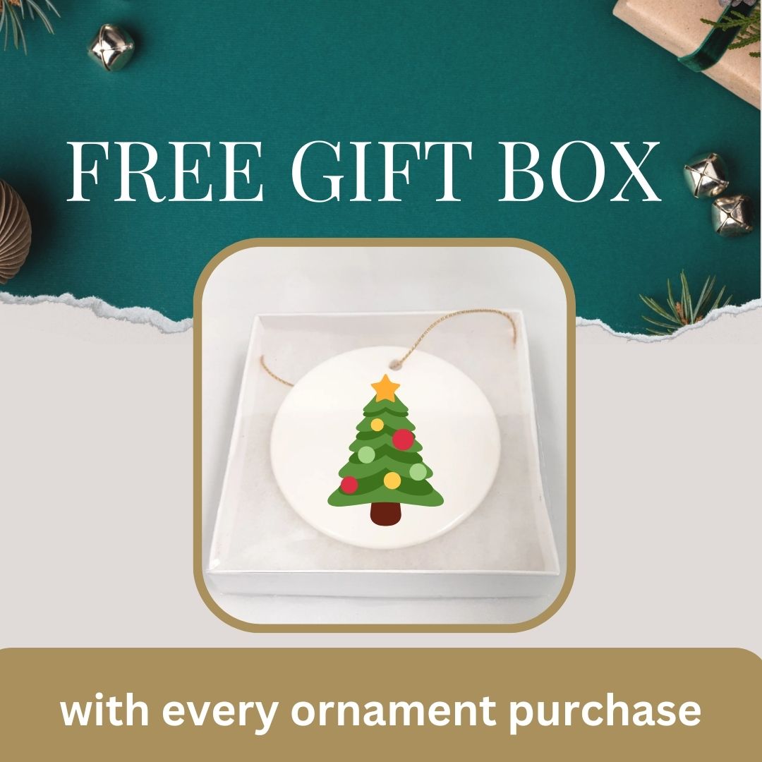 Personalized Custom Business Logo Christmas Circle Ornament