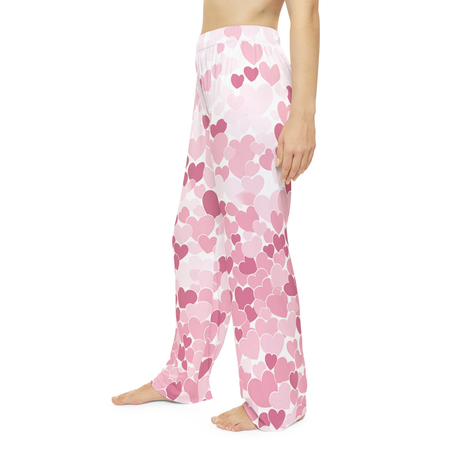 Heart Pattern Women's Pajama Pants 1