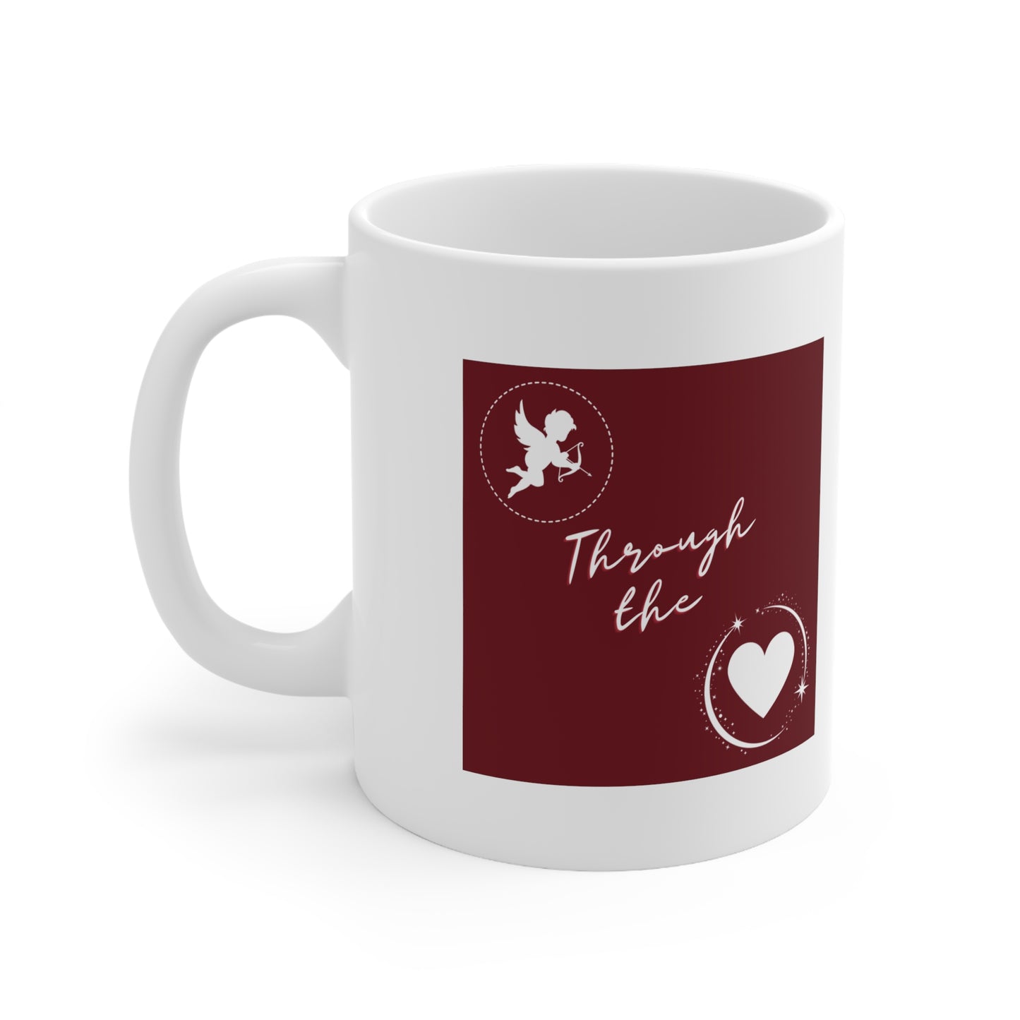 Valentine "Shot through the Heart" Ceramic Mug 11oz