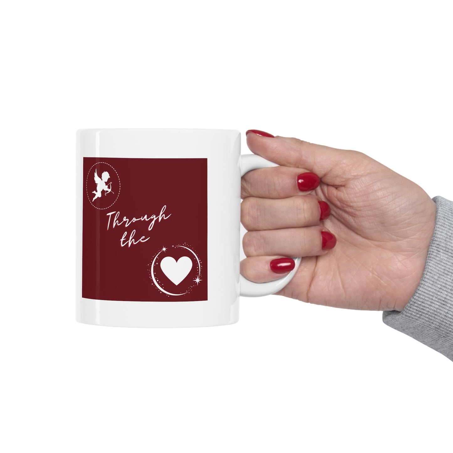 Valentine "Shot through the Heart" Ceramic Mug 11oz