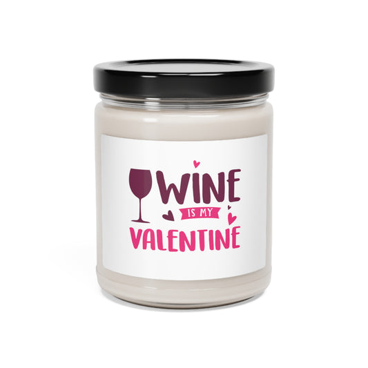 Wine is My Valentine Scented Soy Candle, 9oz