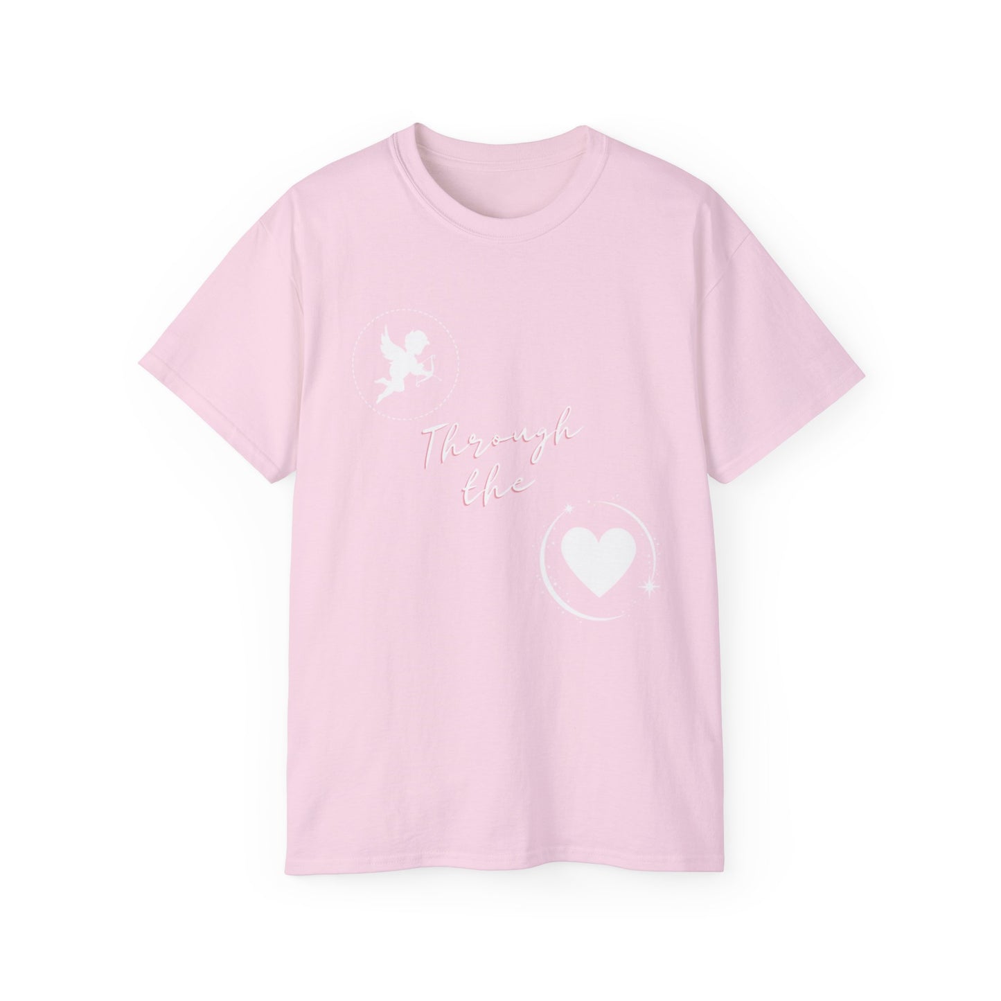 "Shot through the Heart" Valentine Unisex Ultra Cotton Tee- sized up to 5x