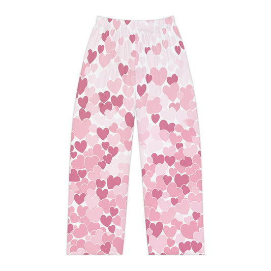 Heart Pattern Women's Pajama Pants 1