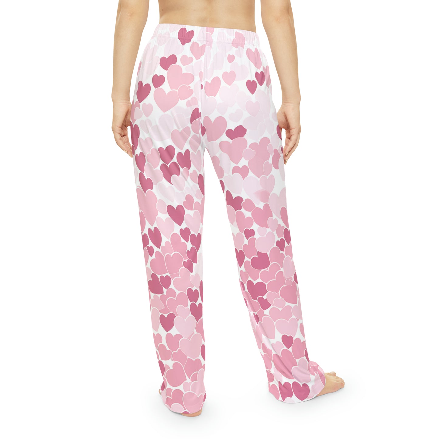 Heart Pattern Women's Pajama Pants 1