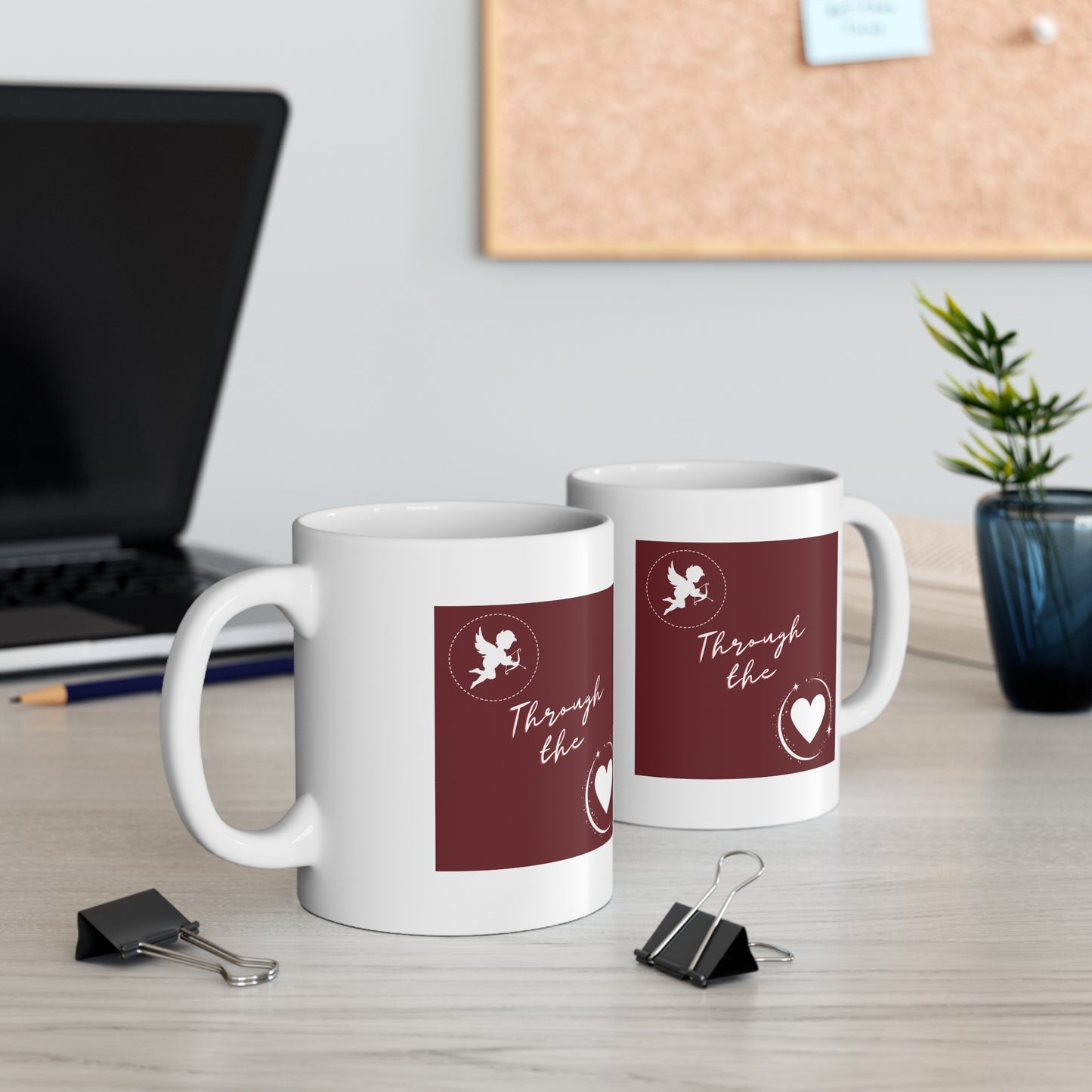 Valentine "Shot through the Heart" Ceramic Mug 11oz