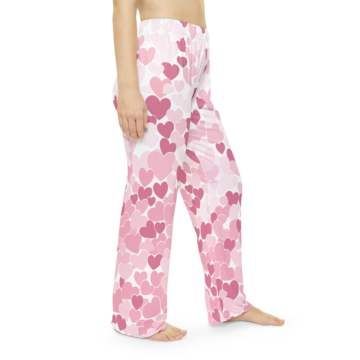 Heart Pattern Women's Pajama Pants 1