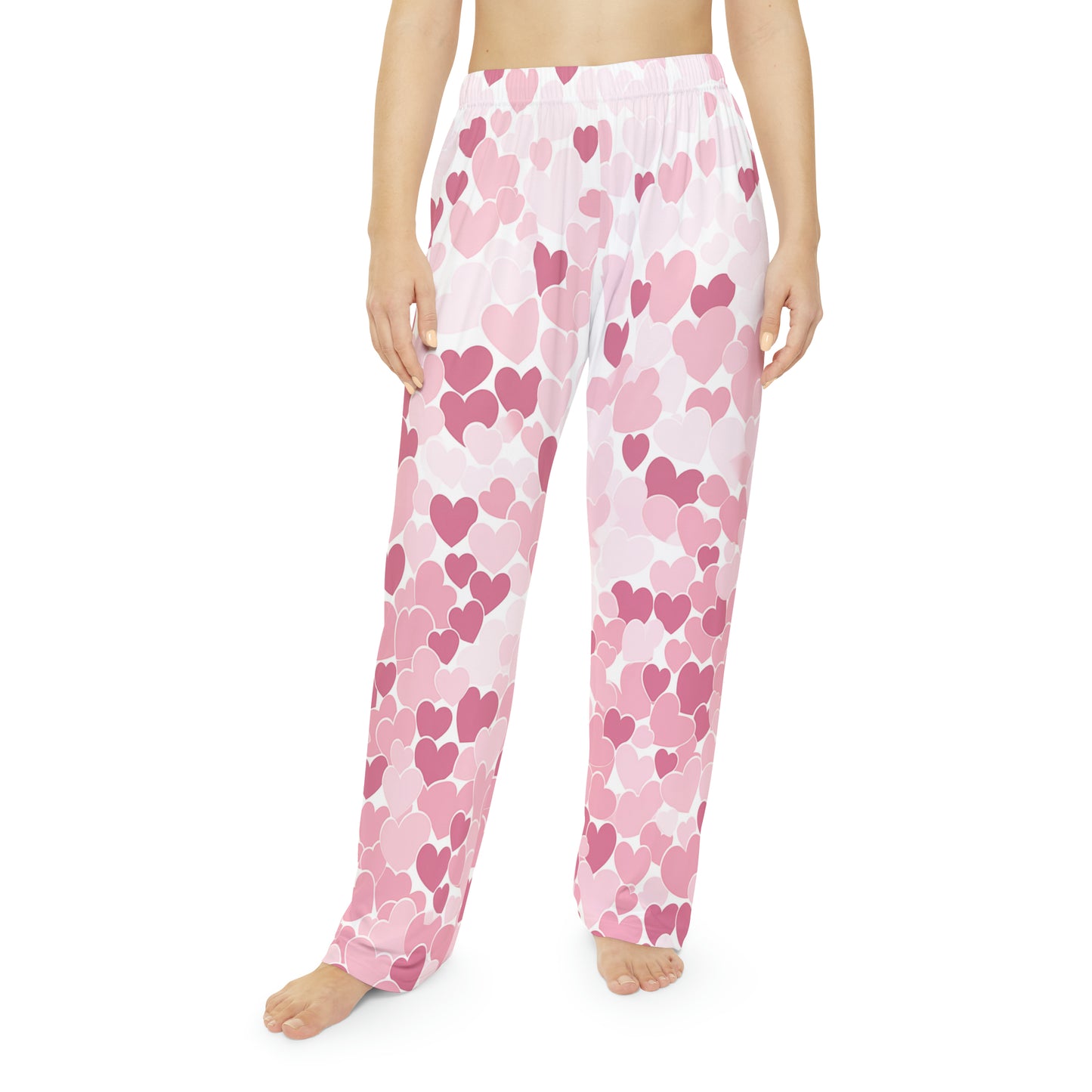 Heart Pattern Women's Pajama Pants 1